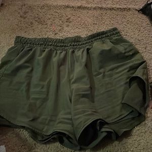 Dark Green Athletic Shorts